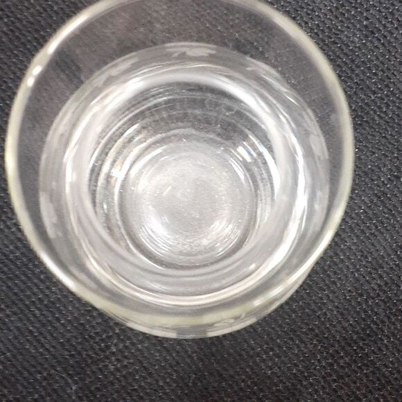 Small Clear Glass 4.5” Bud Vase Etched 3 Leaf Clovers Design Decor - Picture 5 of 5